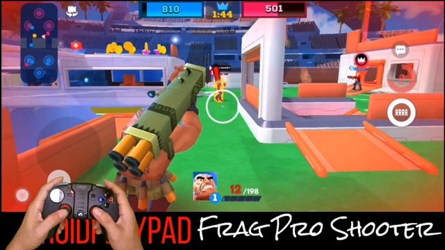 FRAG PRO SHOOTER GAMEPAD GAMEPLAY | ANDROID GAME CONTROLLER SUPPORTED GAMES