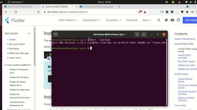 Dart 2.16.1+ Basics 2022 | #03 | Installation of Dart