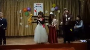 Дети на утреннике, школа №1 им. Конаева, с Кордай Жамбылская область.