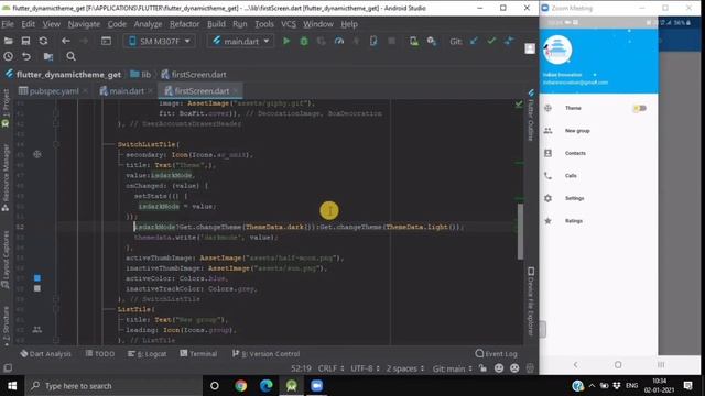 How to Change App Theme in Flutter | Manage App Theme | GetX | GetStorage | Flutter | CodeStudio