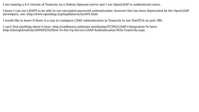 DevOps & SysAdmins: Authenticate Teamcity against LDAP using StartTLS смотреть онлайн