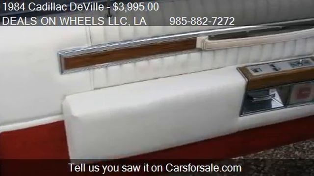 1984 Cadillac DeVille Coupe for sale in LACOMBE, LA 70445 at смотреть онлайн