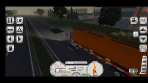 BIG OIL TANK TRANSPORT, Euro Truck Simulator, 206km job....|| Android Game Play !