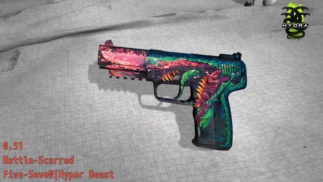 Five SeveN Hyper Beast Skin Wear Preview смотреть онлайн