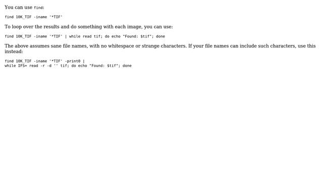 Unix & Linux: Bash - How do I loop through subdirectories and extract the files (4 Solutions!!)