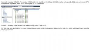 Can ESXi read CPU temperatures (and report them to Observium)? (Poweredge 1950 Gen 3)