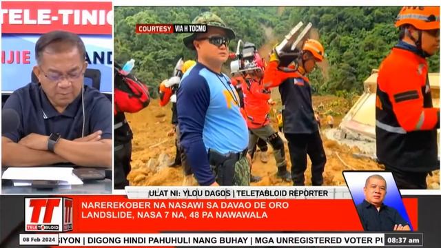 TELE-TINIG | 7 Dedo sa Maco Landslide | February 8, 2024 смотреть онлайн
