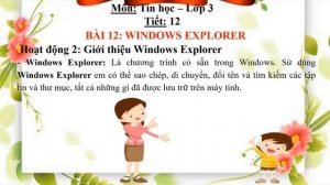 lop 3   bai 12 WINDOWS EXPLORER