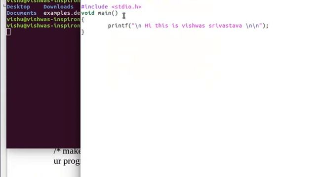 How to compile & run C program on  Ubuntu