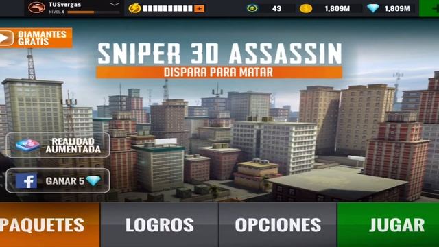 sniper 3d assassin monedas y diamantes ilimitados ios y android смотреть онлайн