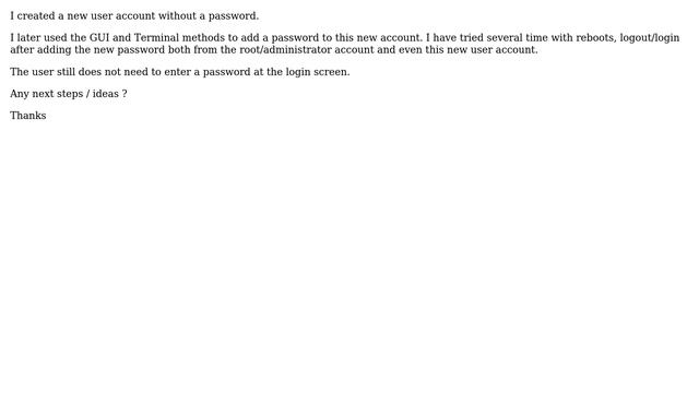 Ubuntu: New User Account has no password even sudo passwd accountname смотреть онлайн