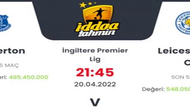 Everton Leicester City İddaa Tahminleri 20 Nisan 2022 #iddaa смотреть онлайн