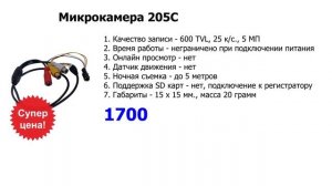 Мини камера для скрытого наблюдения