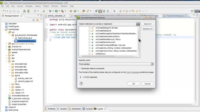 #android #androidtutorial Android Tutorial Lesson 9   Intent Activity