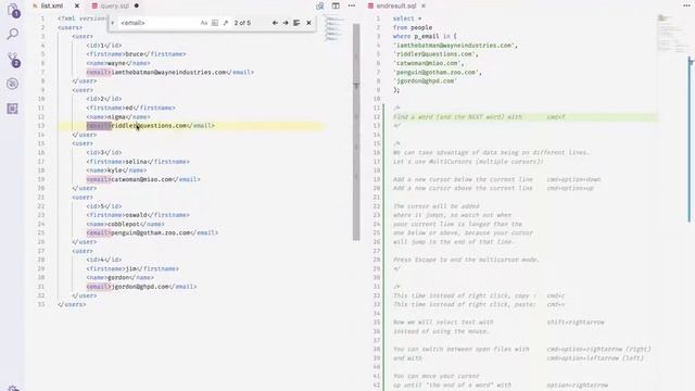 VSCode shortcuts screencast for Mac  2-2  cmdf