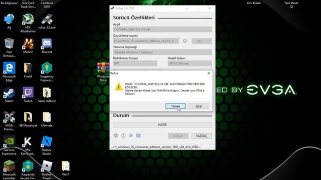 Rufus İle UEFİ Windows 10 kurulumu! смотреть онлайн