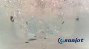 Видео работы форсунок системы гидромассажа SANJET ULTRA (гидромассаж, аэромассаж, спинной массаж)