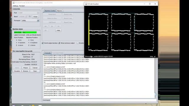 Comparison of CNC Firmware and GUI Update