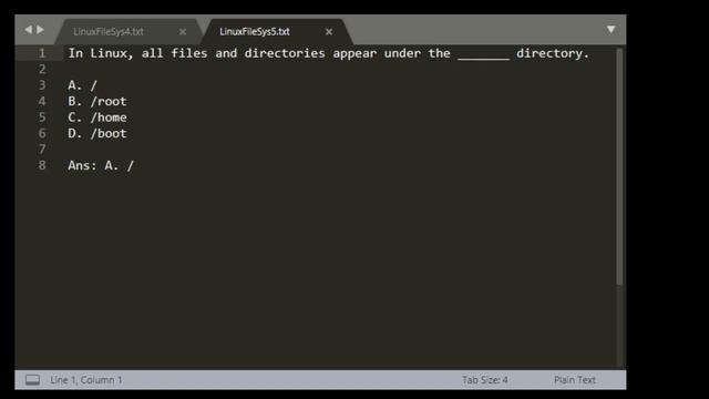 A technical question on root and / directory in linux