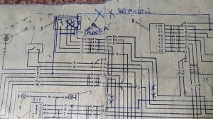 Схема электрическая мотоциклов ИЖ Ю-4(4К), ИЖ П-4(4К)
