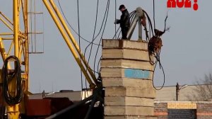 В Воронеже упала стрела башенного крана