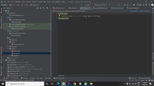 Android Application Development Part 1 Android Studio Folder Structure
