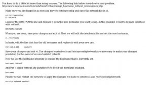 RedHat Enterprise Linux 6 - Edit Hostname (3 Solutions!!)