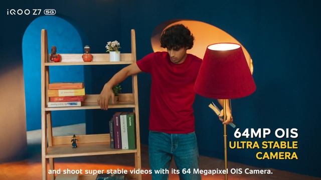 Don’t settle for shaky videos, go #FullyLoaded with the 64 MP Camera of #iQOOZ7 5G!