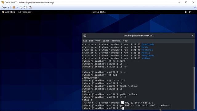 Introduction to the Linux Command Line and Compiling C with gcc