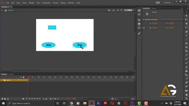 What is (movieclip,graphic,button) in adobe animate cc  AS3 coding - download sample fla file смотреть онлайн