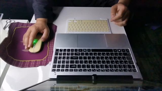Unboxing - Wireless Bluetooth Three System Universal Keyboard with Mouse Set - English اردو / हिंदी
