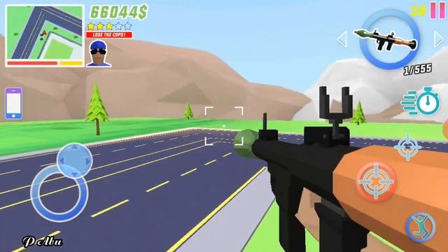 Dude Theft Wars Funny moments - Rocket launcher & Big Airplane | (Android, iOS) Gameplay HD смотреть онлайн