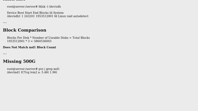 Where is the Missing Disk Space on Linux Software Raid (2 Solutions!!) смотреть онлайн