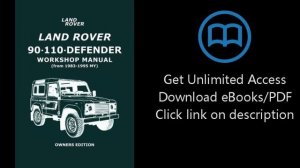 Download Land Rover 90-110 Defender WSM 1983 PDF