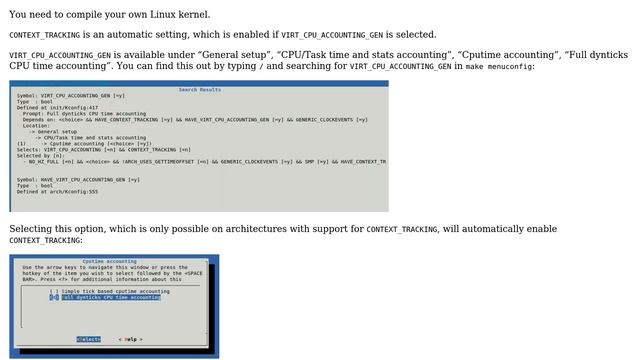 Unix & Linux: How do I switch on CONFIG_CONTEXT_TRACKING in Linux? смотреть онлайн
