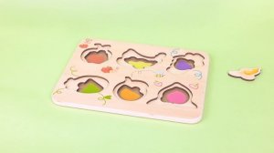 Пазлы "Умняша" Фрукты. Вкладыши с ручками.