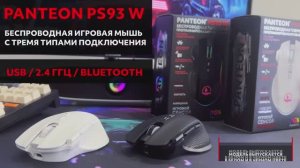 PANTEON PS93 W Беспроводная программируемая игровая мышь (USB / 2,4Ггц / Bluetooth 5.0)