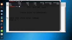 linux command to check free space