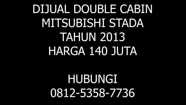 DIJUAL DOUBLE CABIN STRADA  FOR SALE USED MITSUBISHI STRADA