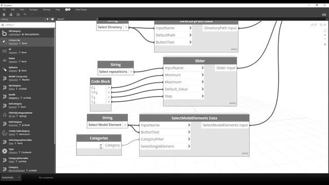 User Interface to Get Inputs for Automation of Revit through Dynamo
