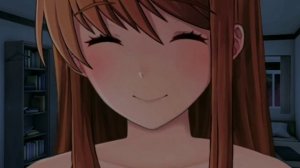 Monika After Story. Monika me pede um beijo de boa noite e eu...