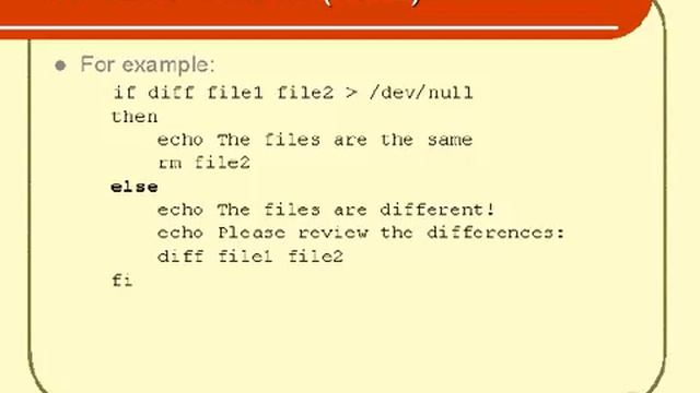 Unix Shell Scripting Conditional Code Part 4