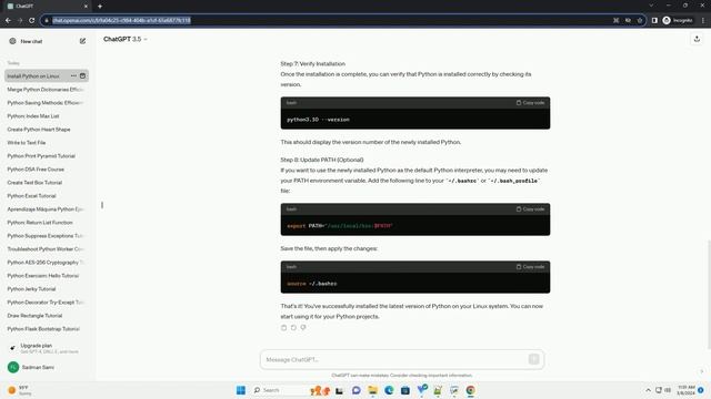how to install latest version of python in linux