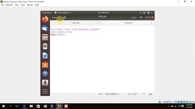Linux and Shell Programming String Variables