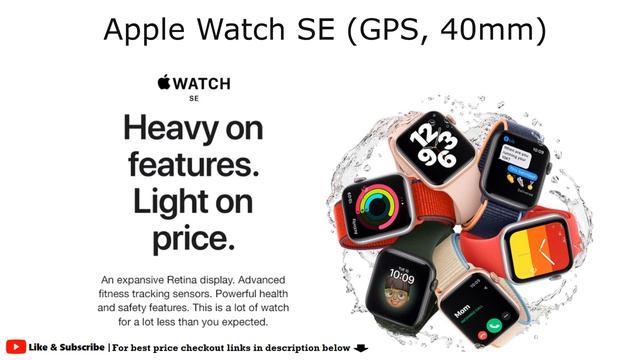 Apple Watch SE GPS, 40mm смотреть онлайн