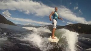 No rope Wake Surfing!