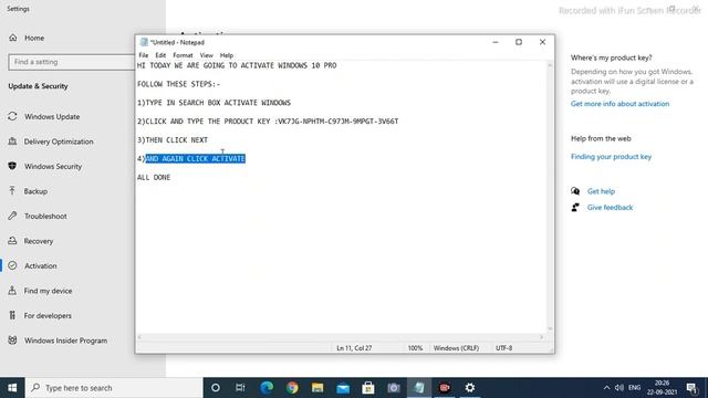 How to activate windows 10 pro 2021 in tamil смотреть онлайн