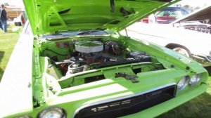 1973 Dodge Challenger Green At Scholz Autofest