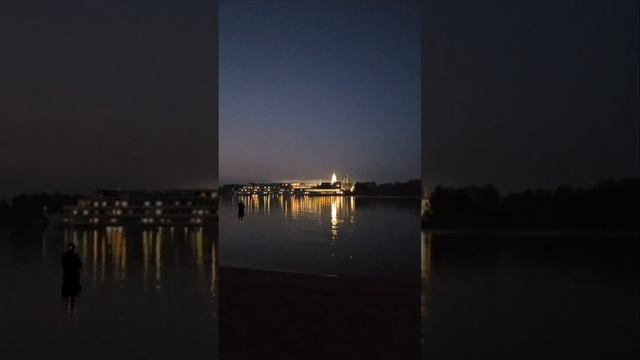 Ночная рыбалка на реке Волга