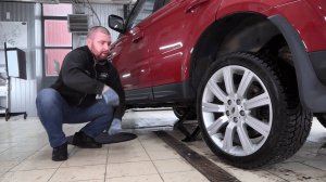 Замена колеса Range Rover Sport, Discovery3/4